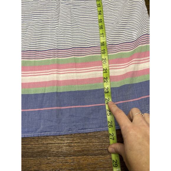 Talbots Women’s Striped Lightweight Short Sleeve V-Neck Top Size Medium - Picture 7 of 9